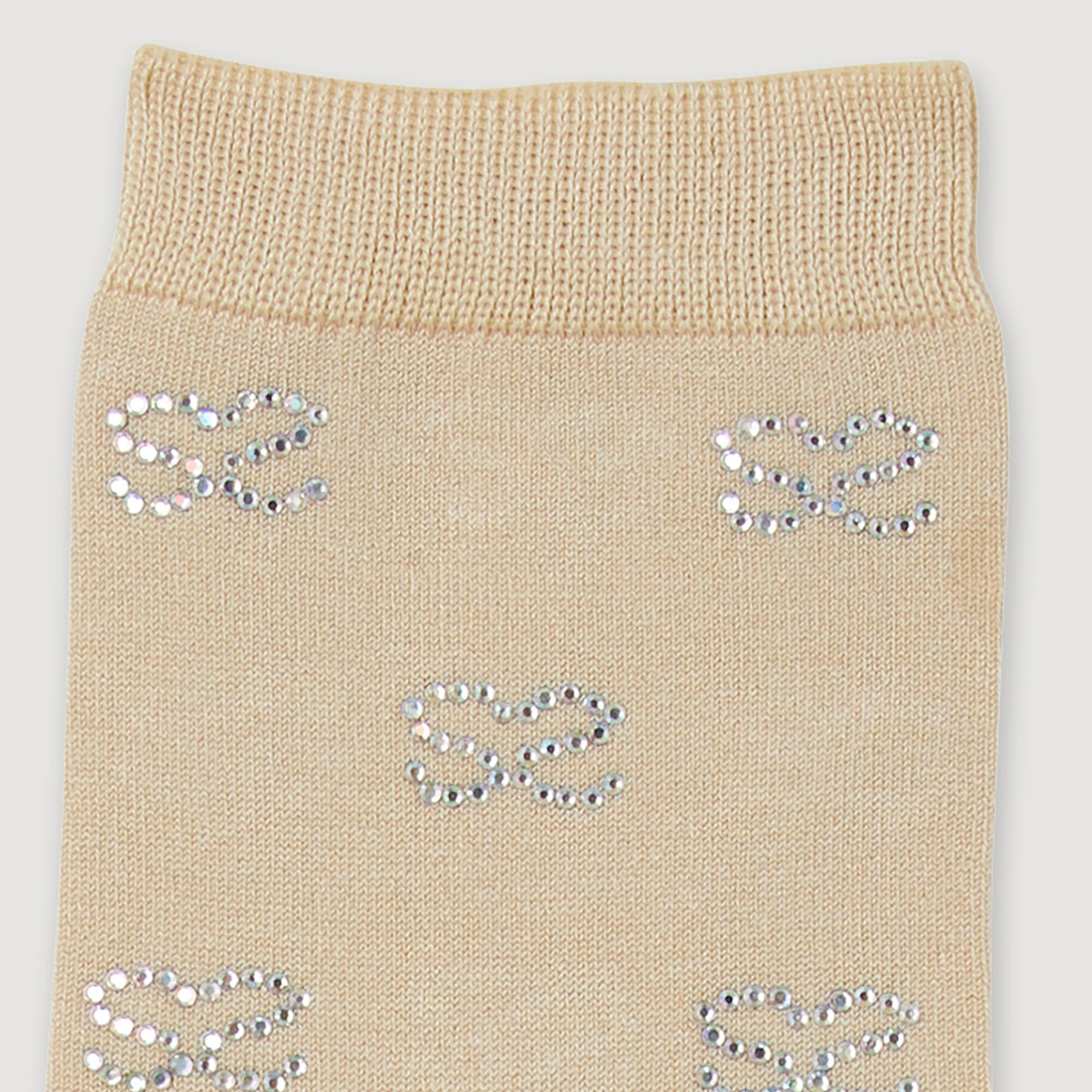 Calcetines con estr&aacute;s con doble S