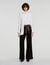 Pantal&oacute;n recto de terciopelo - Mujer | Sandro