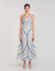 Vestido largo con espirales