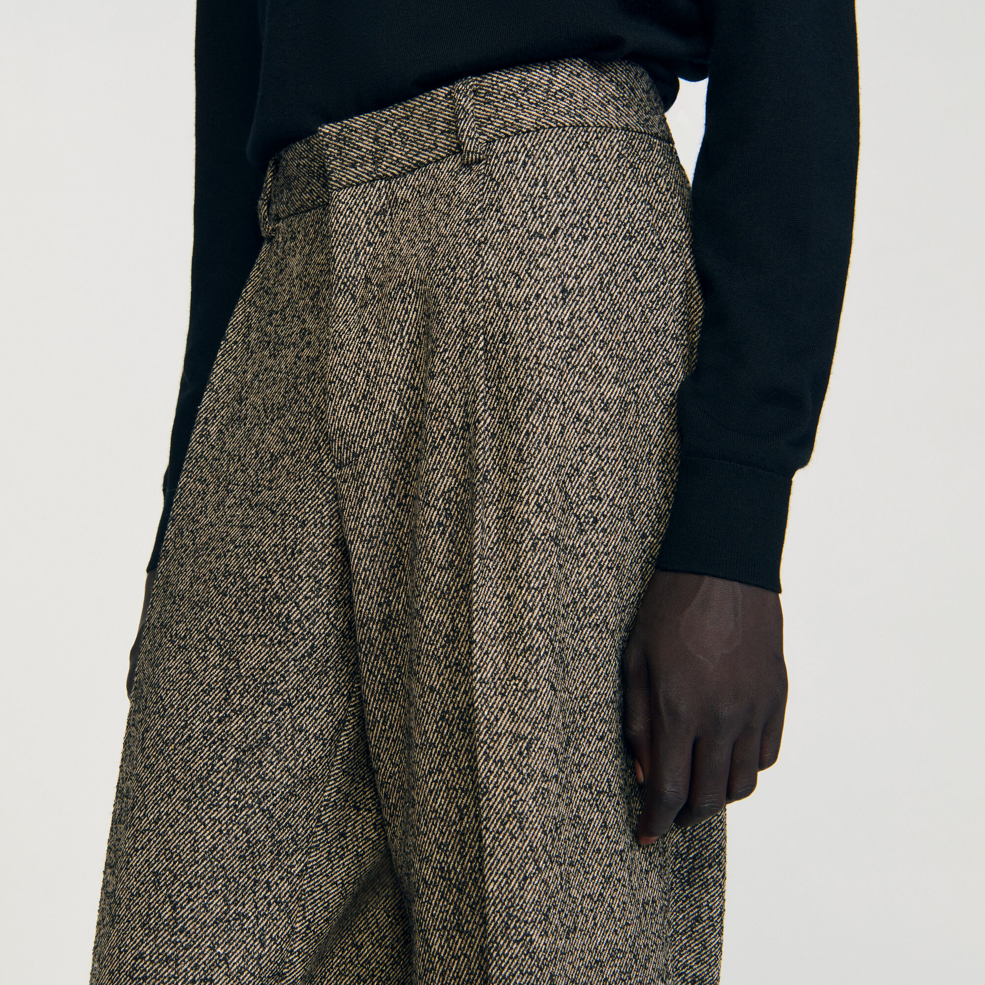 Pantalón ancho de traje