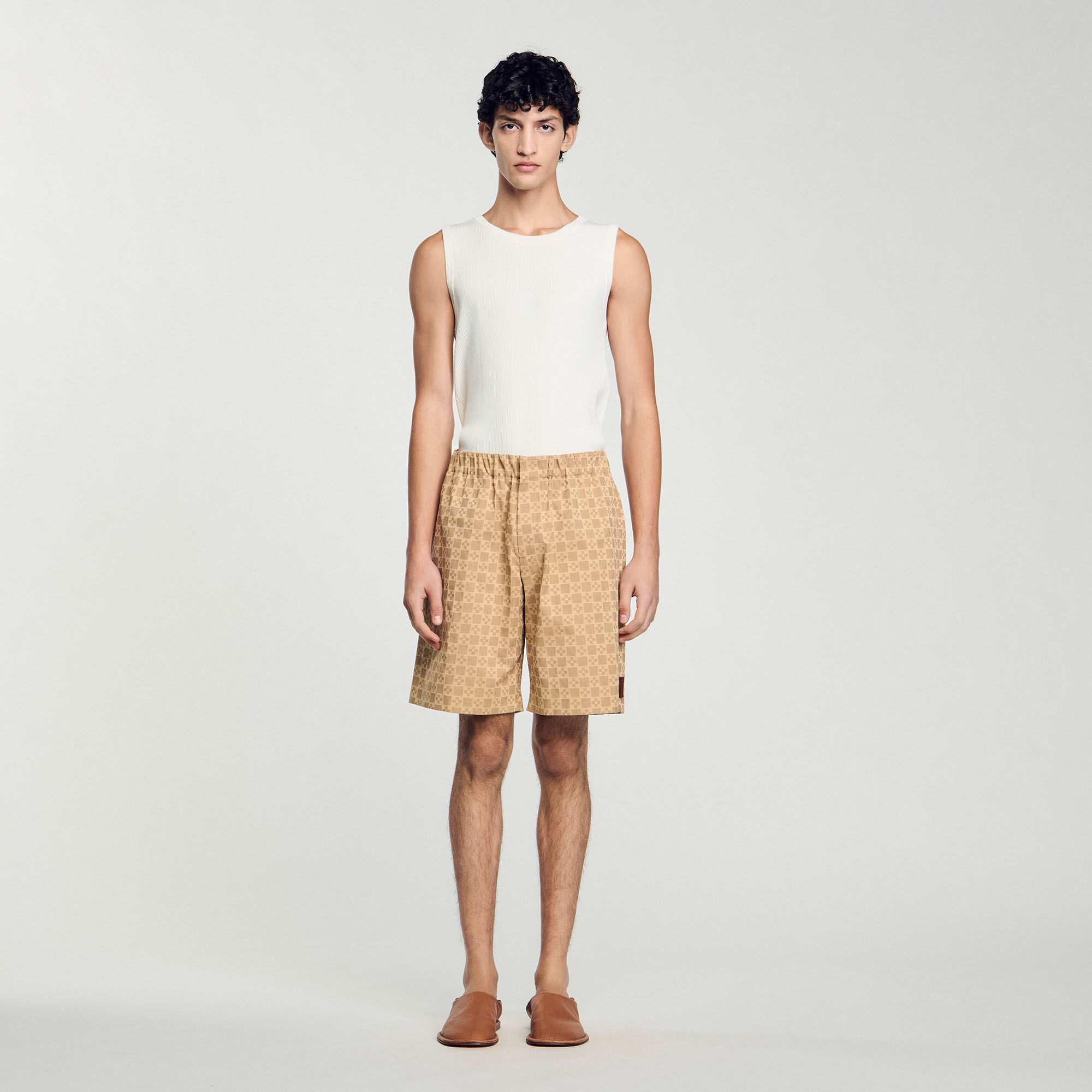 Pantalón corto jacquard Square Cross