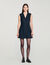 Vestido corto sastre con strass