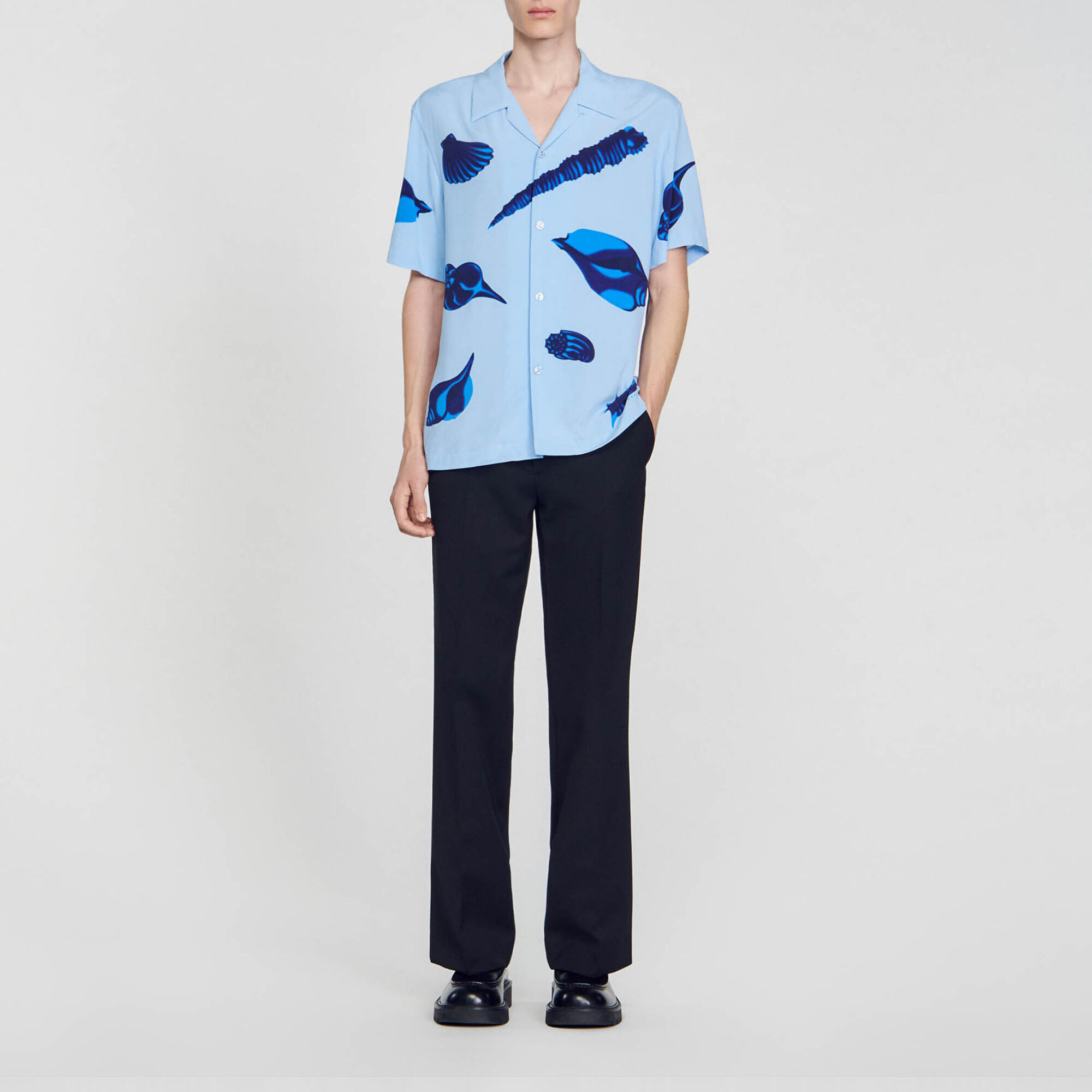 Camisa con estampado de moluscos - Hombre | Sandro