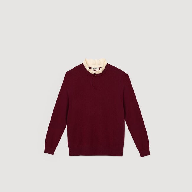 Jersey con cuello con volante