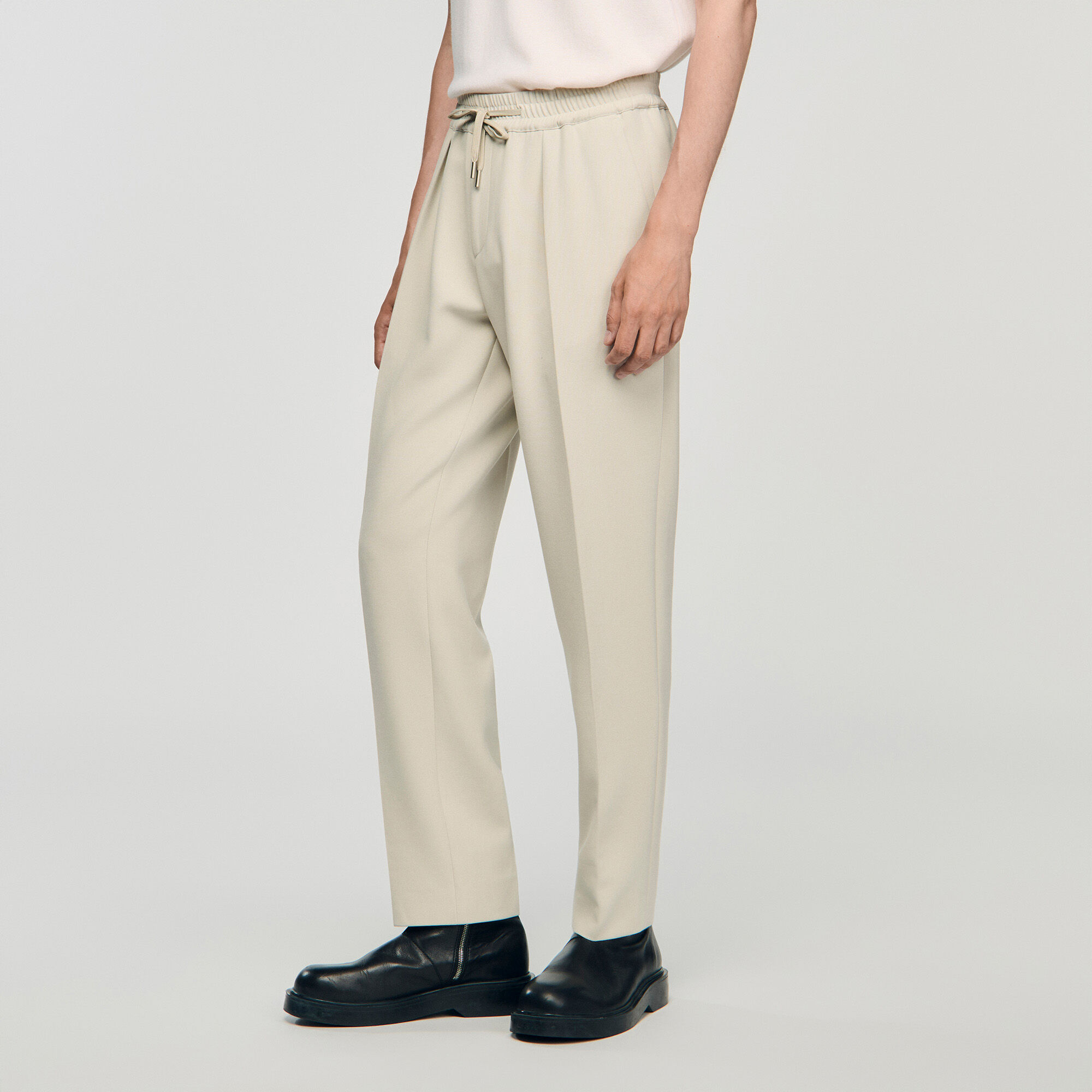 Pantalón recto elástico