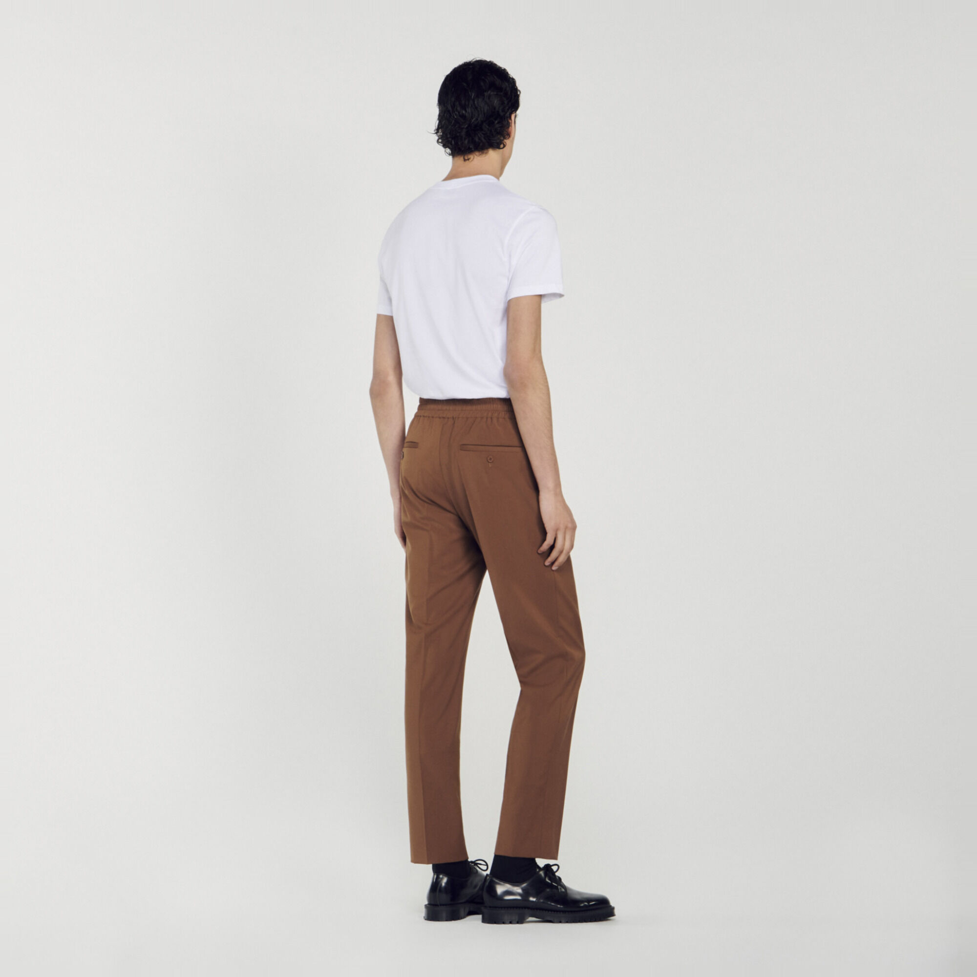 Pantalón recto elástico