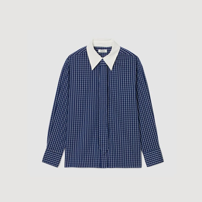 Camisa a cuadros y corbata