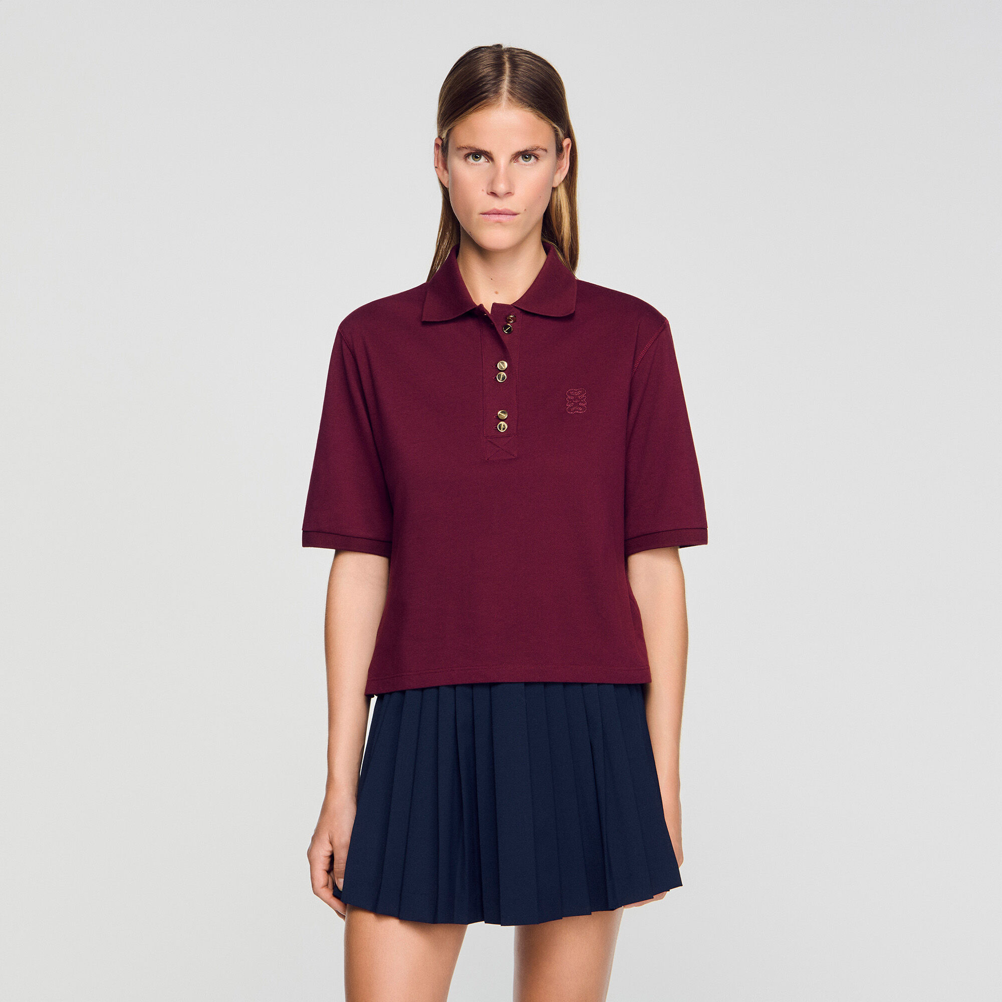 Polo con botones de fantasía