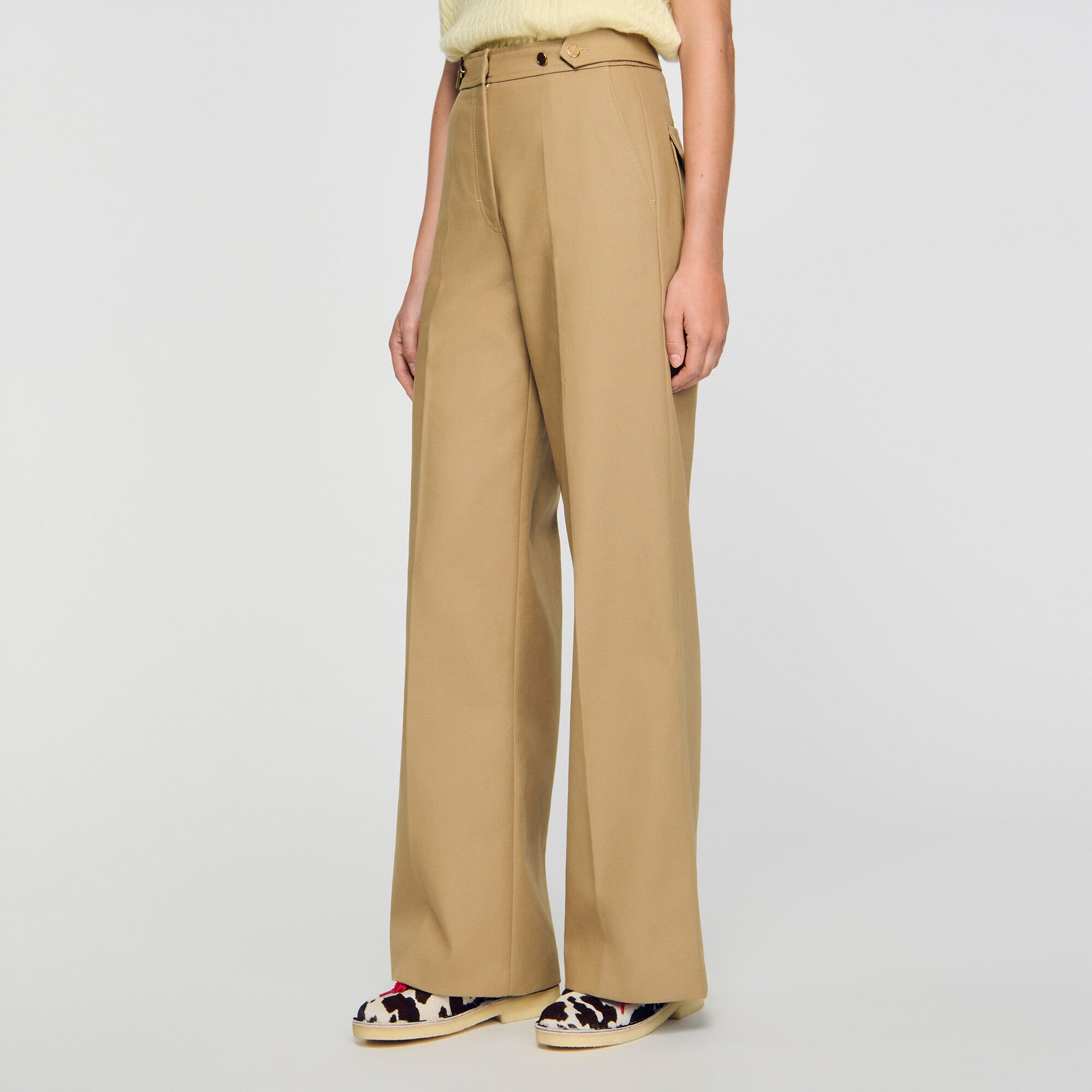 Pantalón de traje de algodón