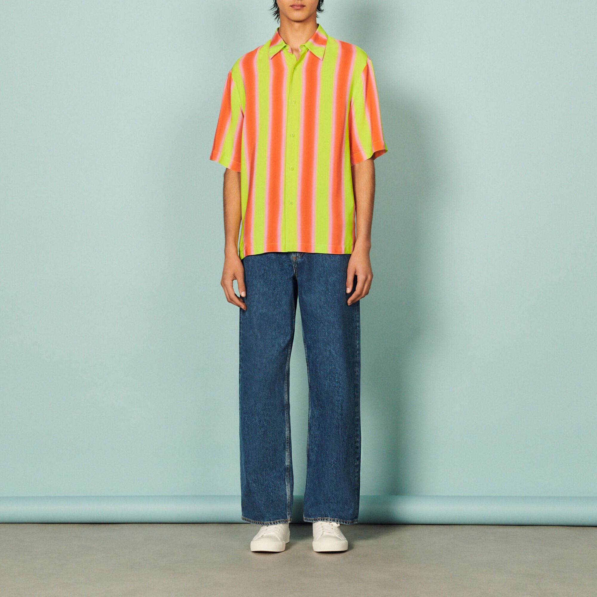Camisa fluida de rayas