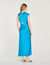 Vestido largo drapeado