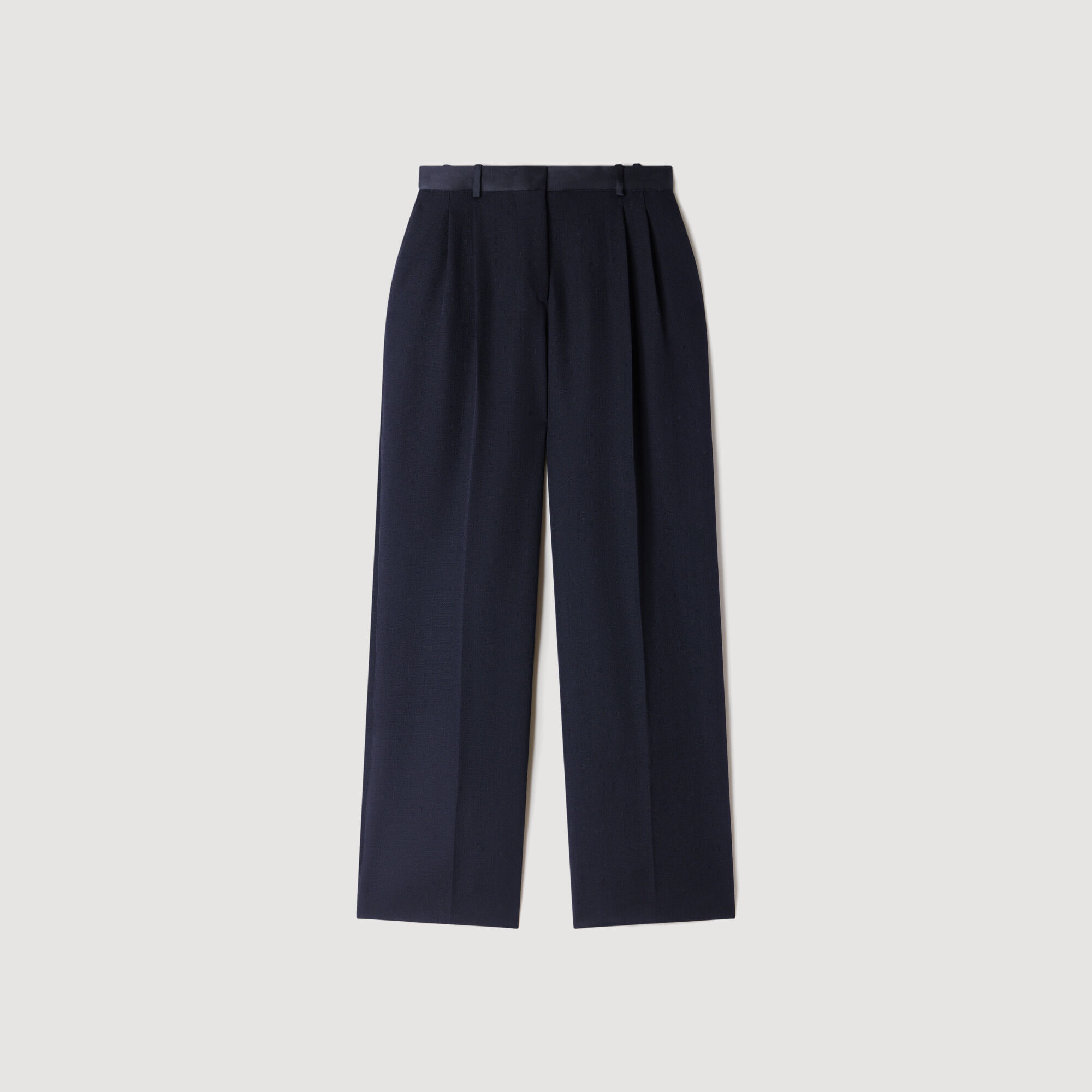 Pantal&oacute;n bimaterial satinado