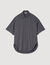 Camisa oversize de rayas con strass