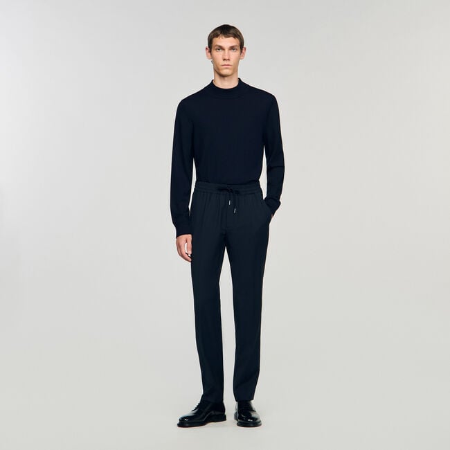Pantalón recto elástico