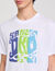 Camiseta de algodón estampado olas