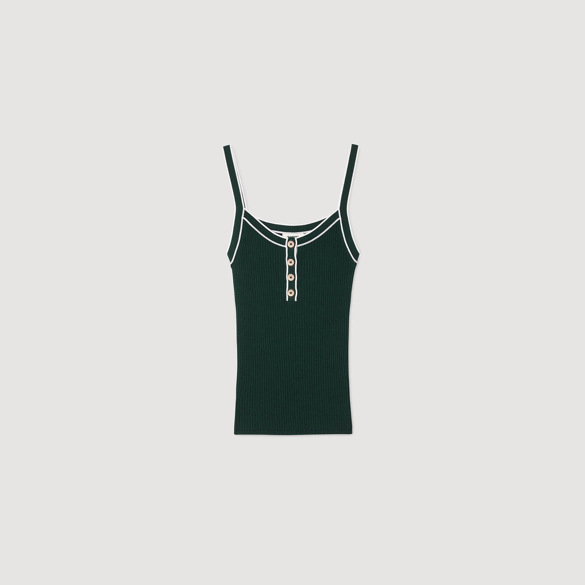 Camiseta de tirantes bicolor