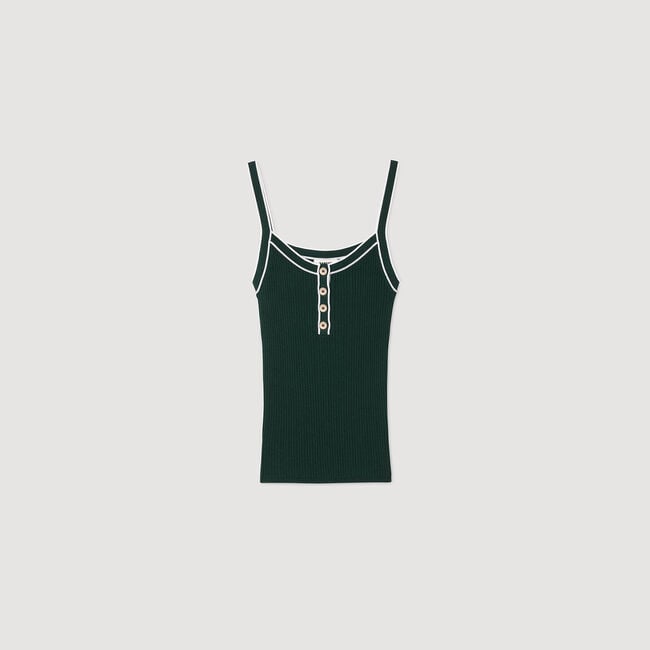 Camiseta de tirantes bicolor