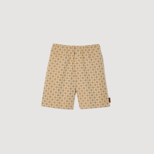 Pantalón corto jacquard Square Cross