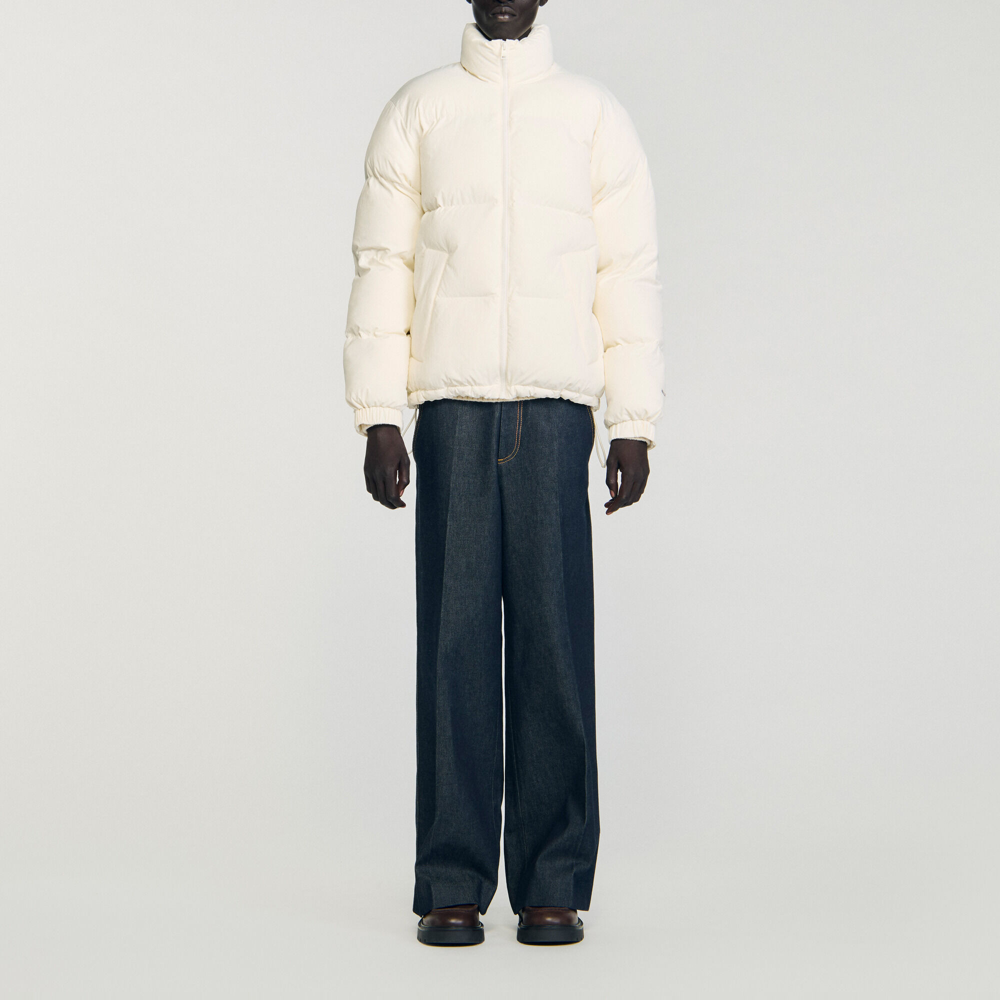 Anorak con capucha y cuello alto - Hombre | Sandro