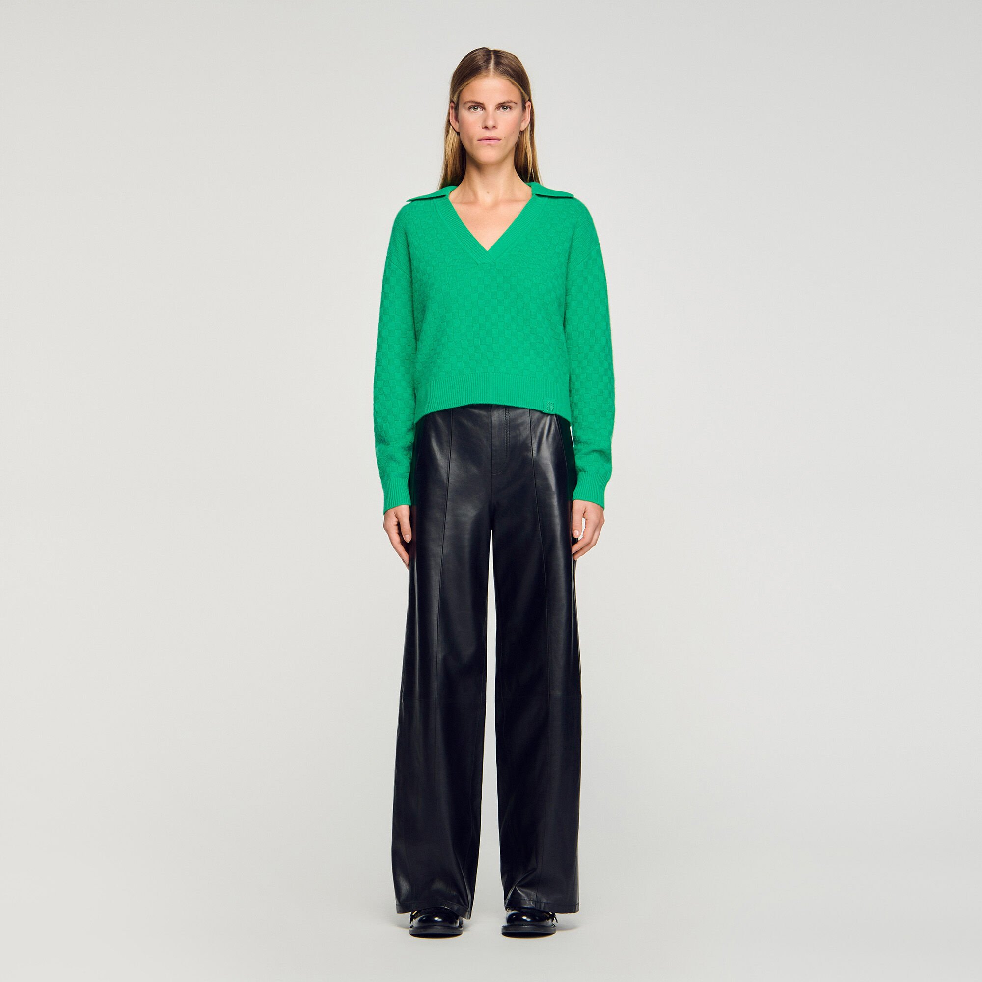 Jersey con cuello de polo