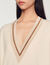 Jersey con cuello en V en contraste - Mujer | Sandro