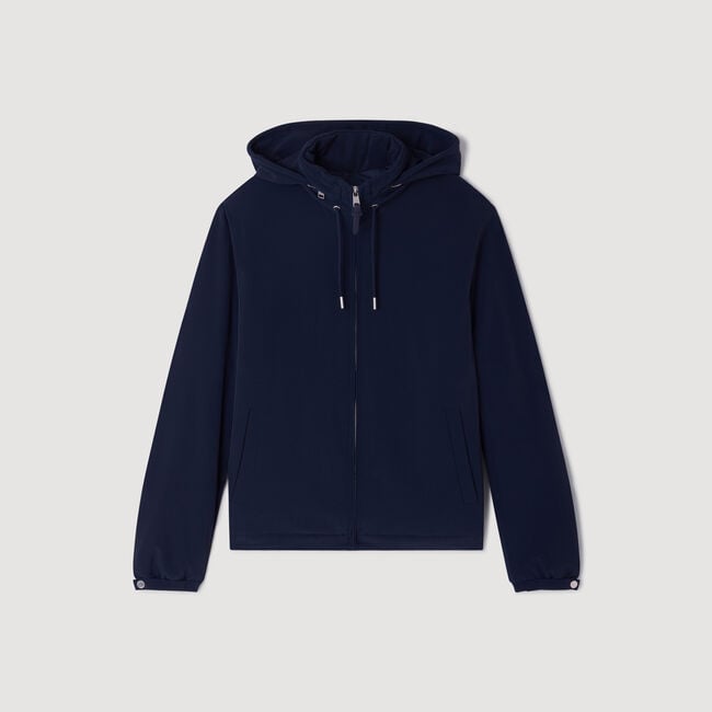 Cazadora con capucha y cremallera