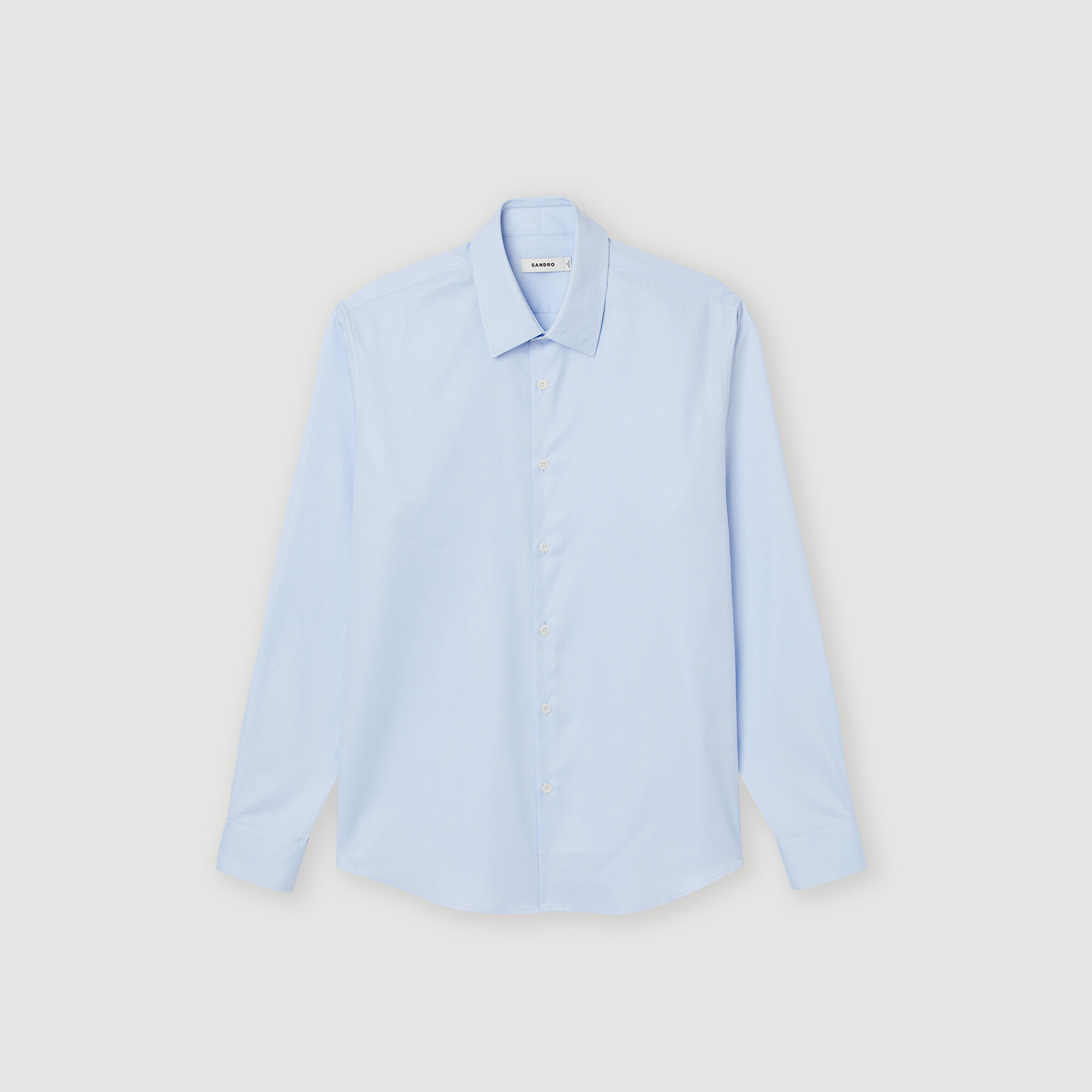 Camisa de algod&oacute;n de corte cl&aacute;sico - Hombre | Sandro