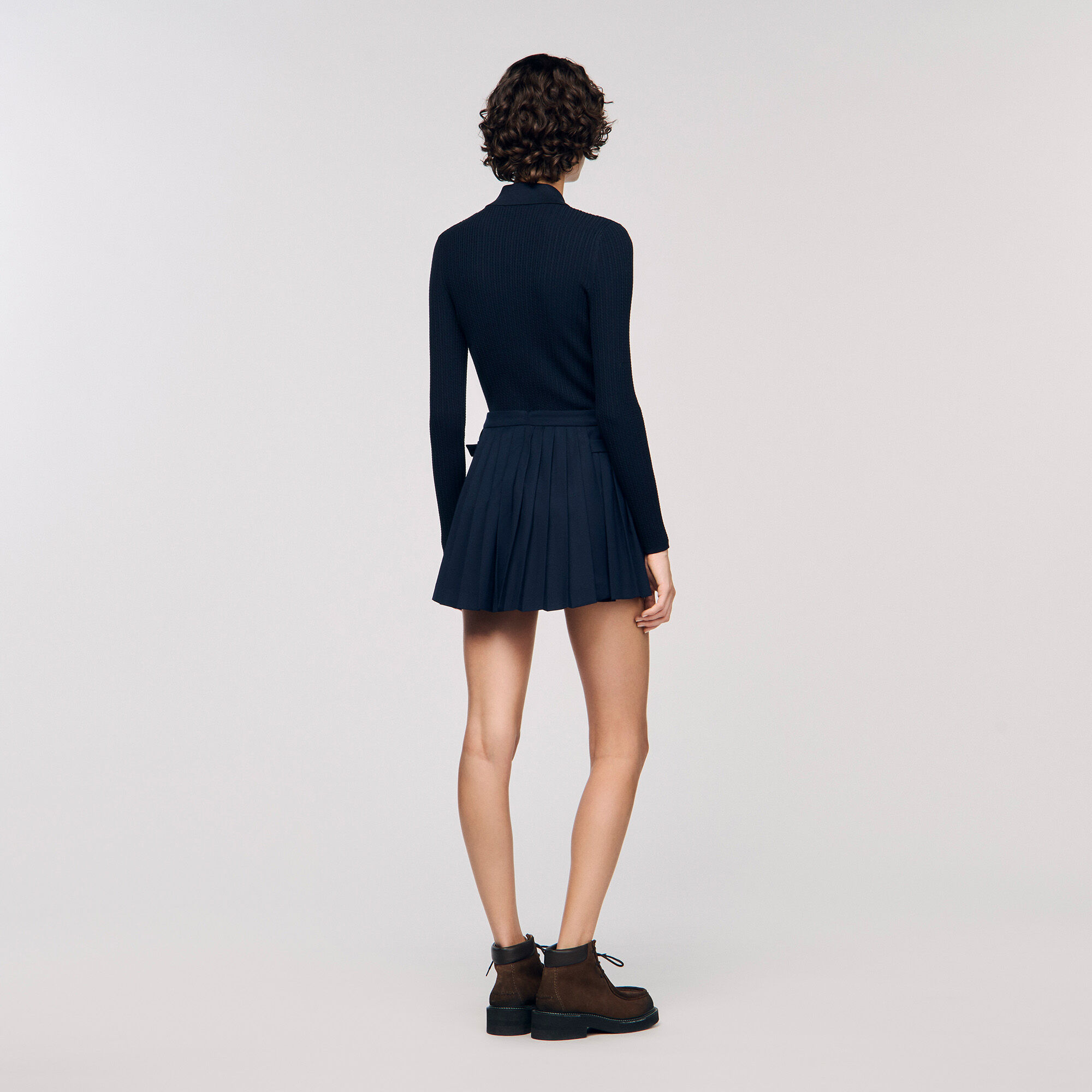 Falda pantalón con pliegues