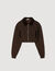 Sudadera corta bicolor