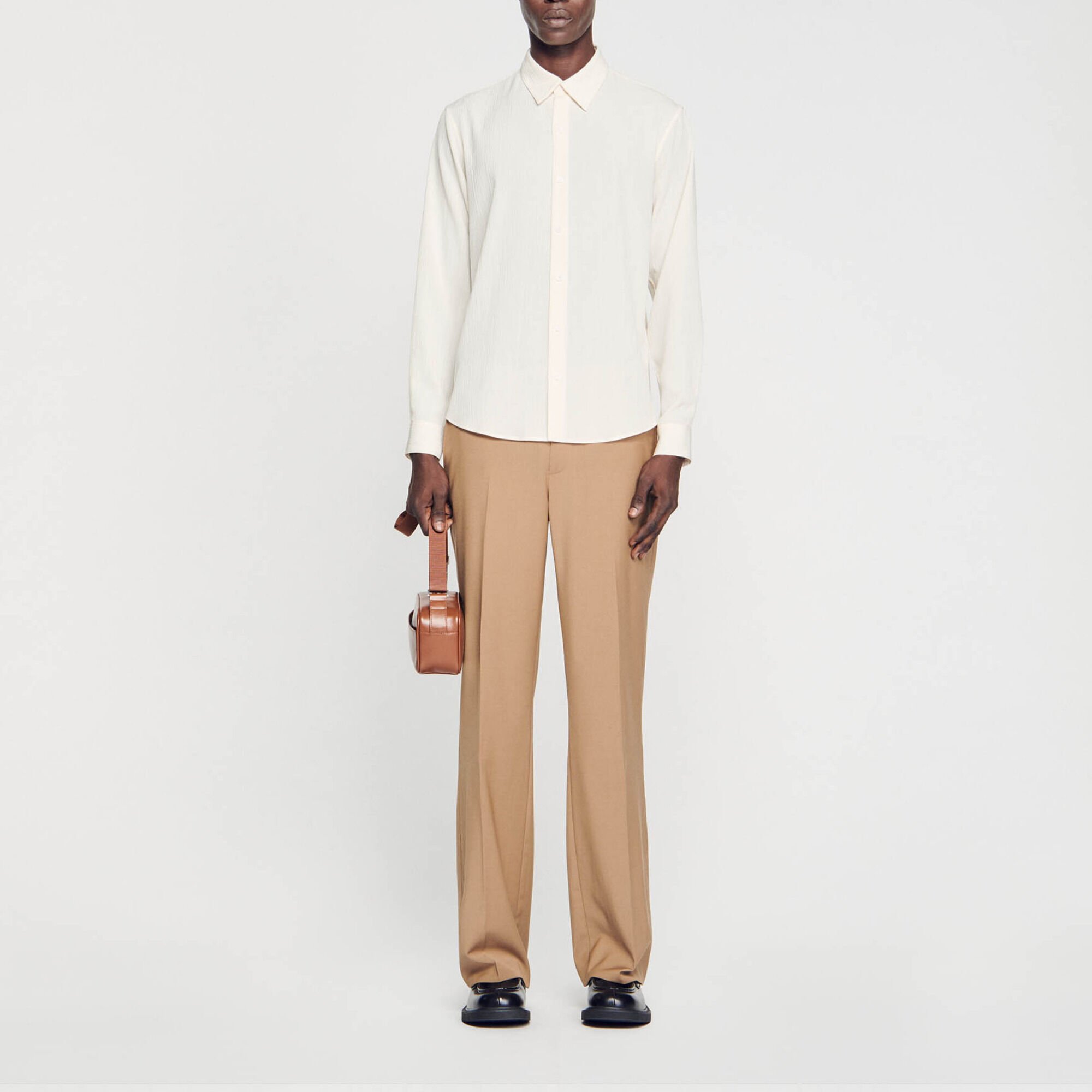 Camisa fluida plisada