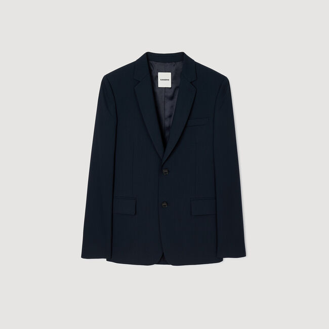 Chaqueta de traje de lana