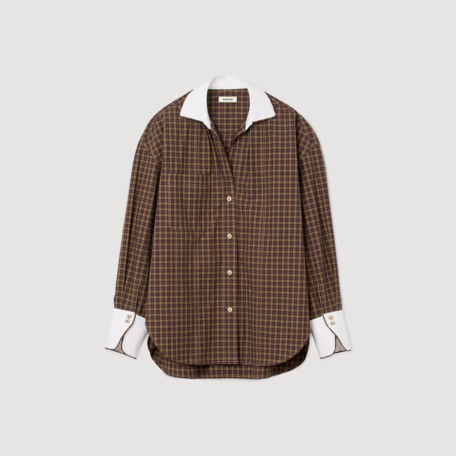 Camisa bicolor a cuadros