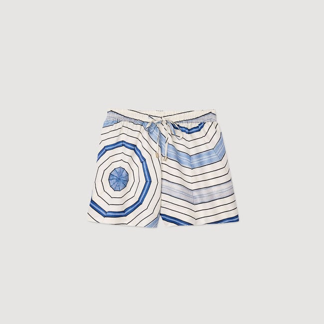 Pantalón corto con espirales