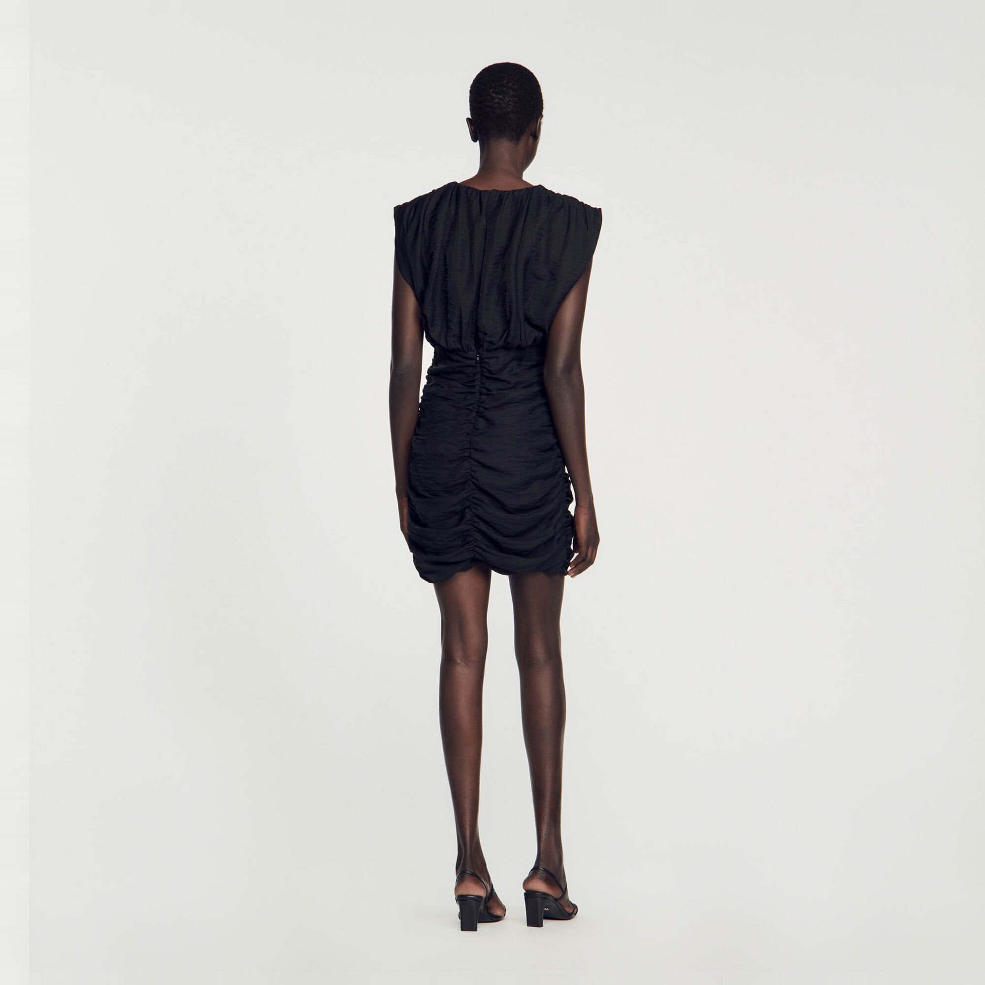 Vestido corto drapeado