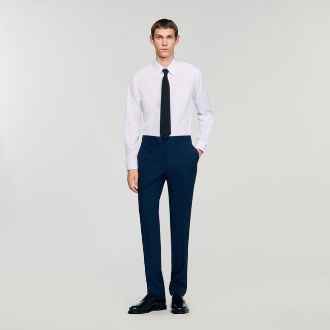Pantalón de traje de lana