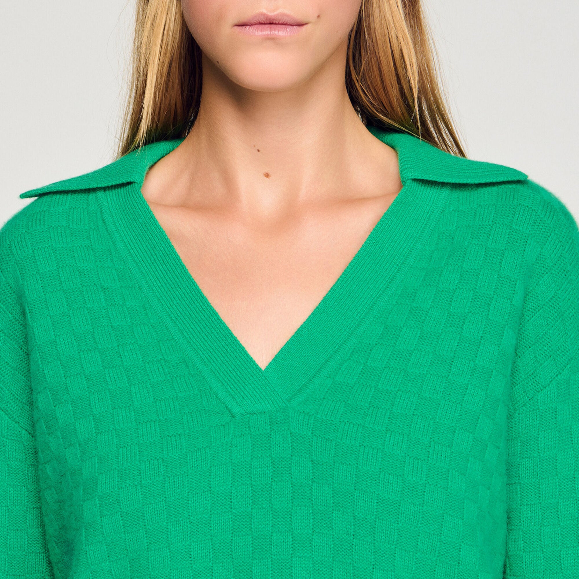 Jersey con cuello de polo - Mujer | Sandro