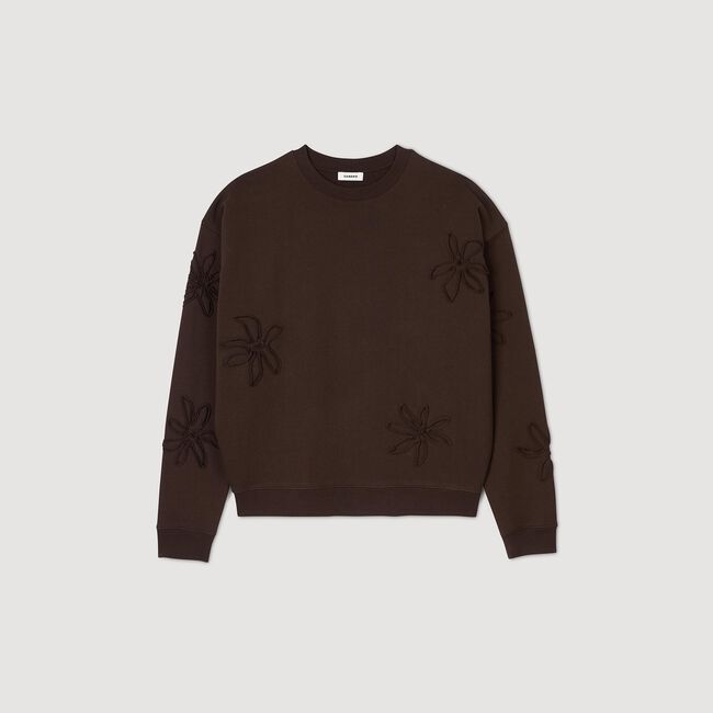 Sudadera oversize flores