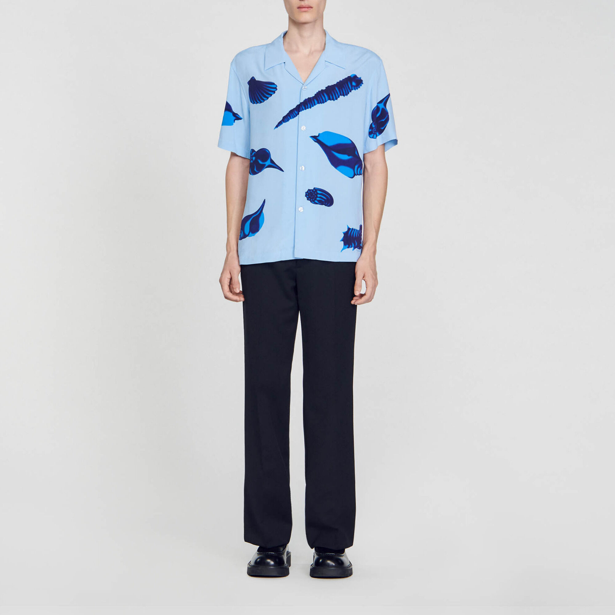 Camisa con estampado de moluscos - Hombre | Sandro
