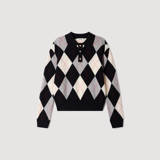 Jersey polo de rombos - Mujer | Sandro