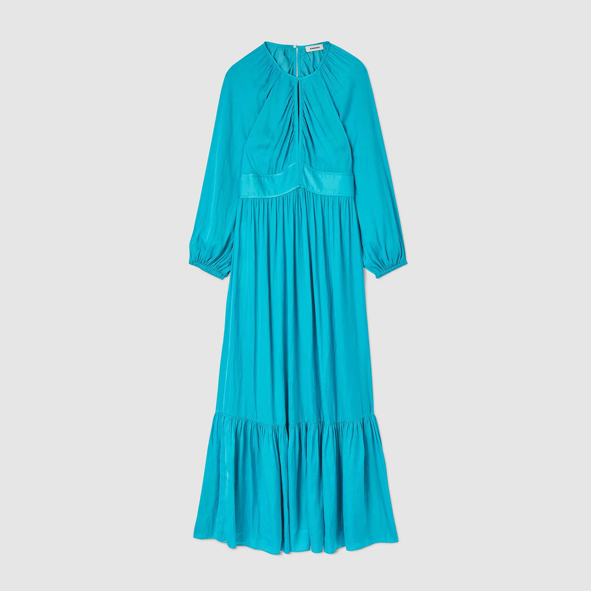 Vestido largo satinado