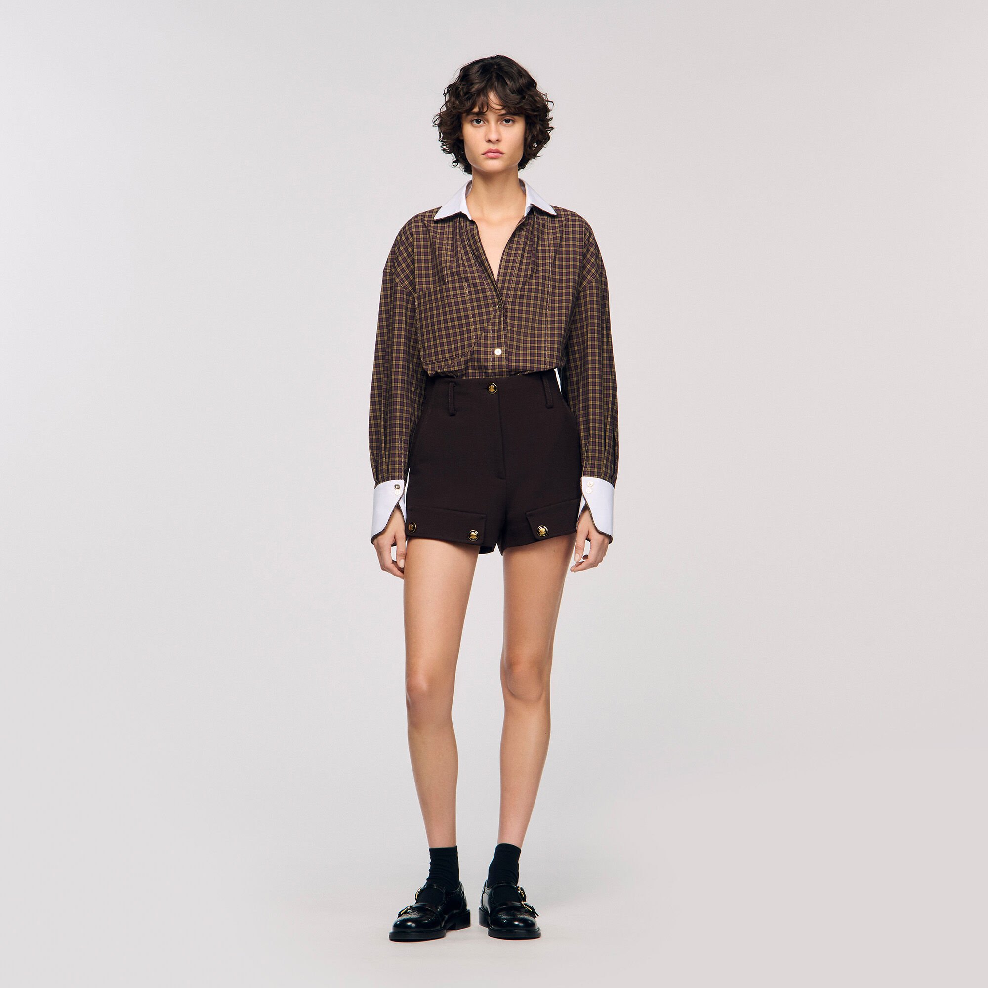 Camisa bicolor a cuadros