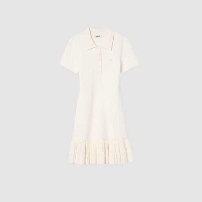 Vestido corto con cuello polo