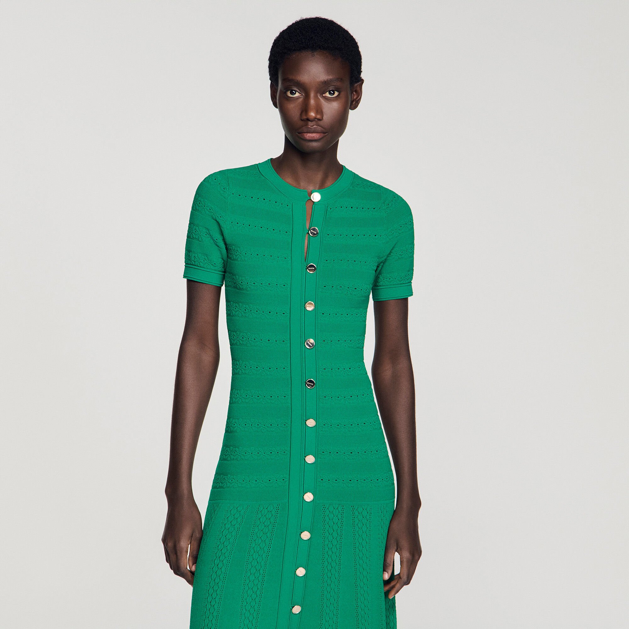 Vestido largo de punto