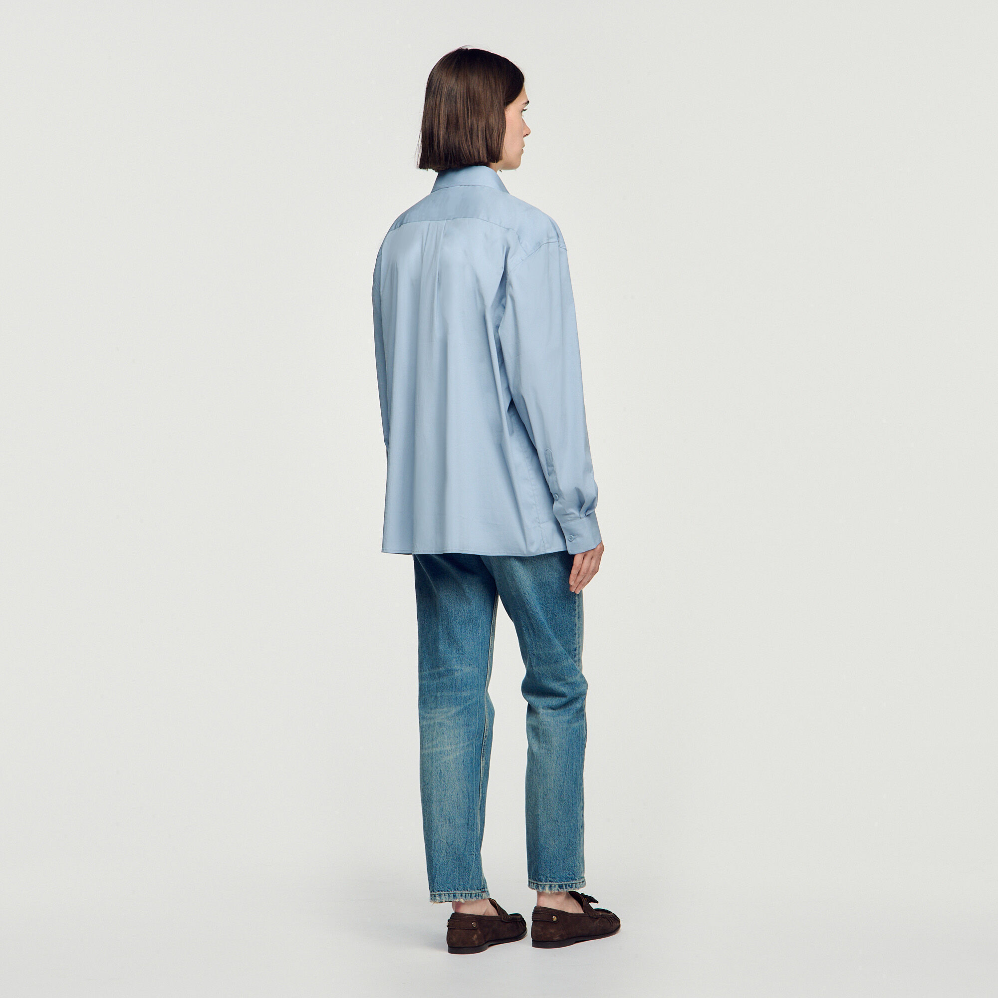 Camisa oversize de algod&oacute;n - Mixte | Sandro