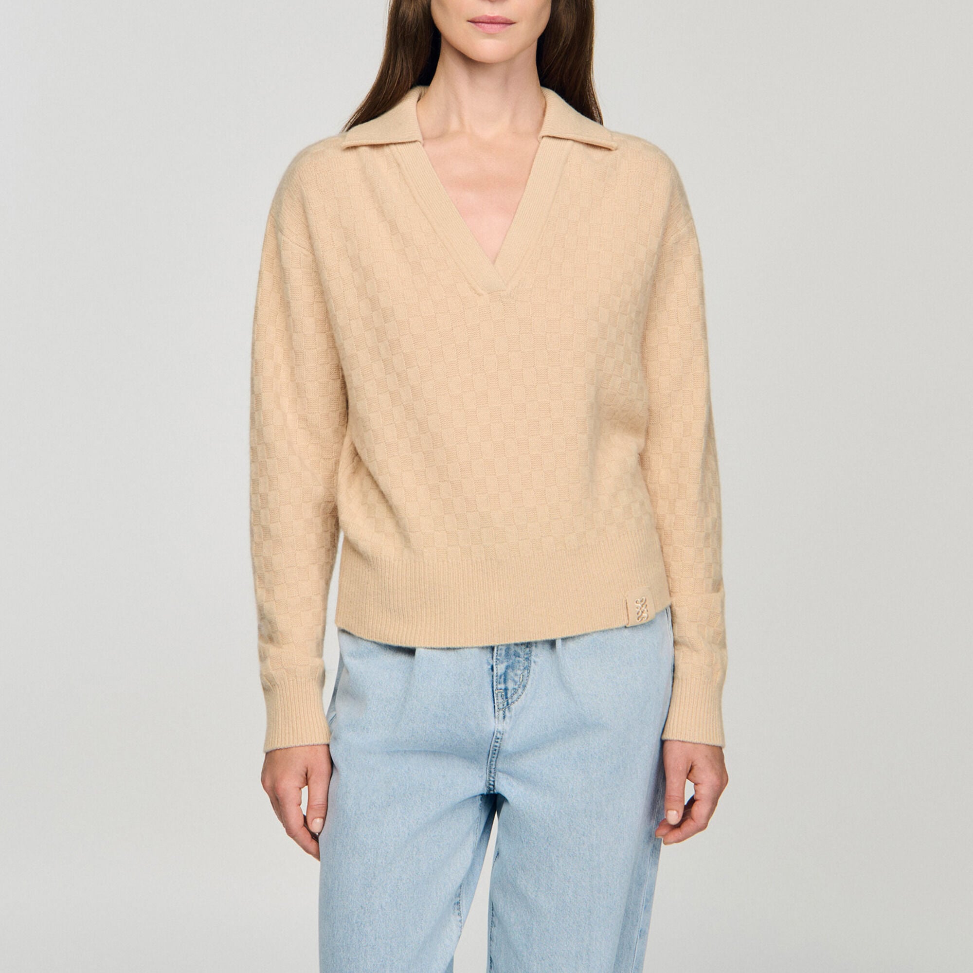 Jersey con cuello de polo - Mujer | Sandro