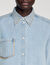 Camisa corta vaquera con strass
