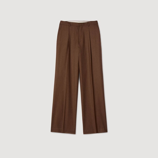 Pantalón ancho de lana