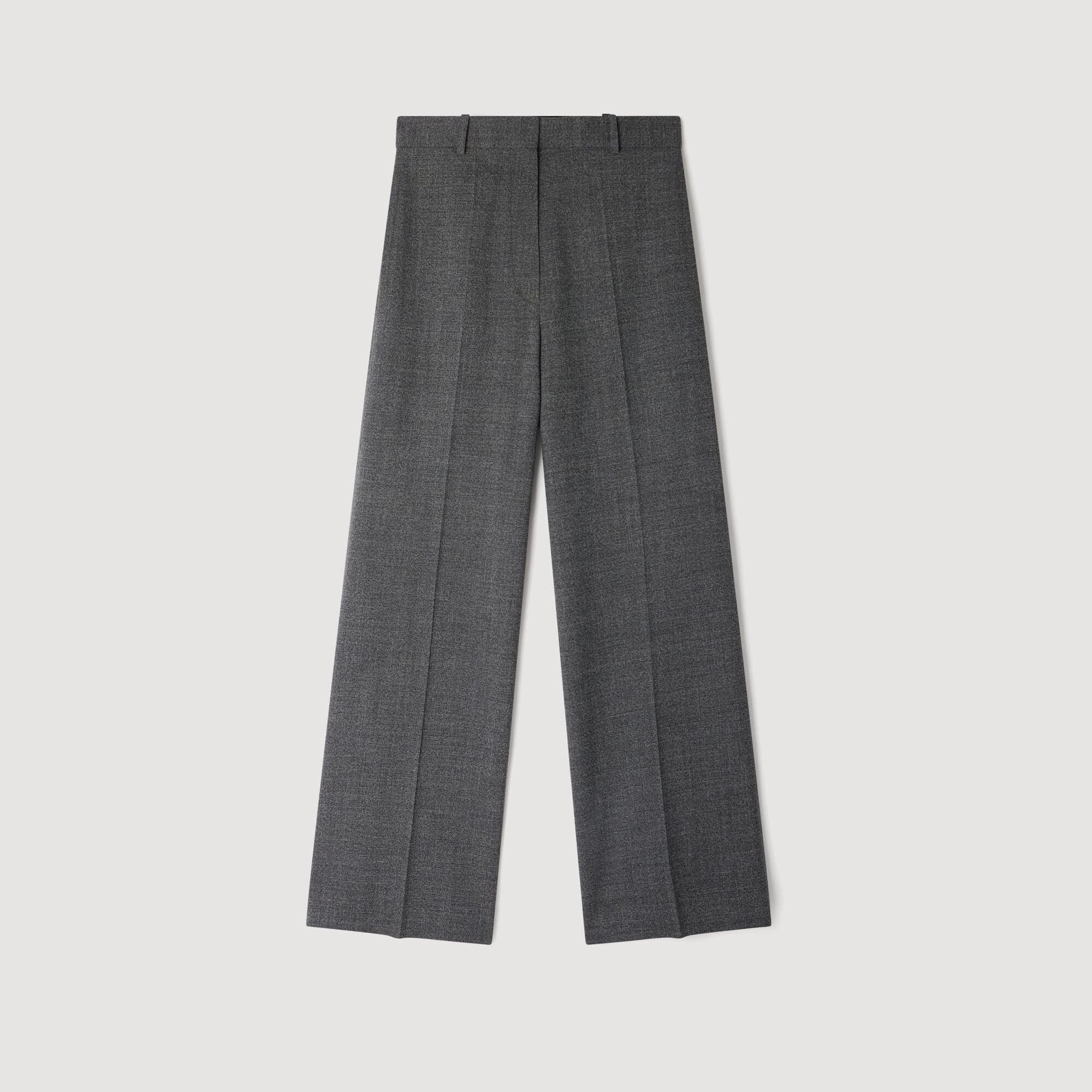 Pantalón recto y ancho