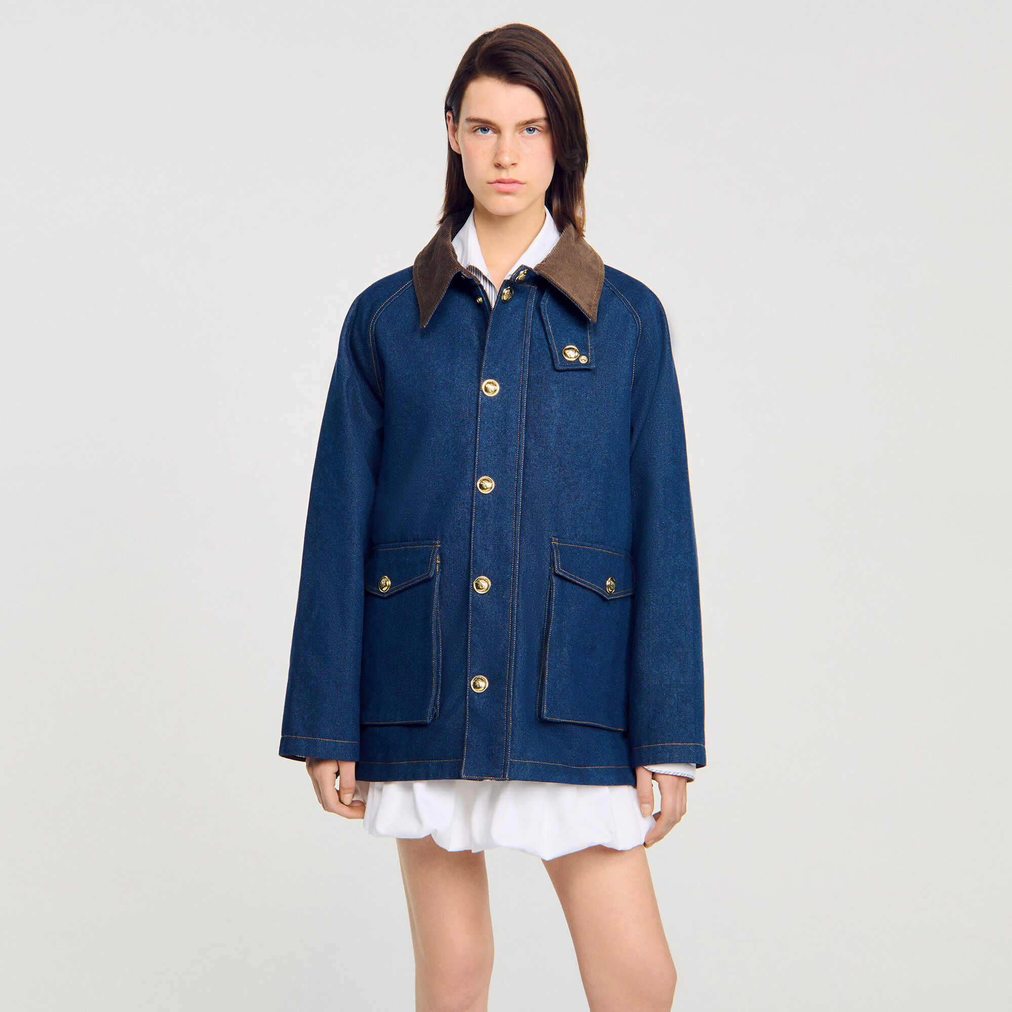 Chaqueta de trabajo de denim