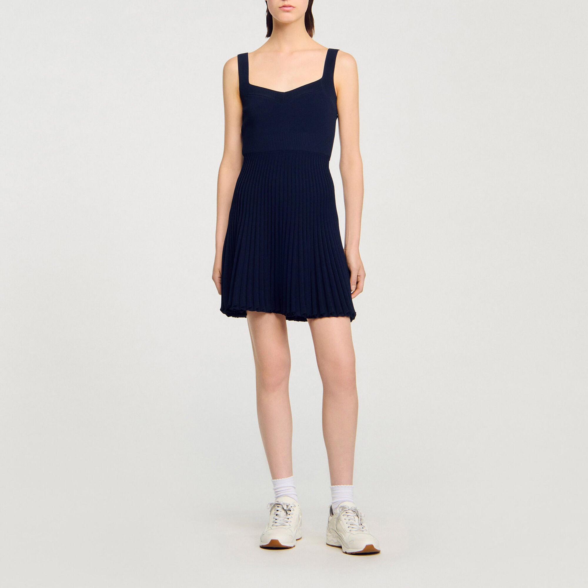 Vestido corto de punto - Mujer | Sandro